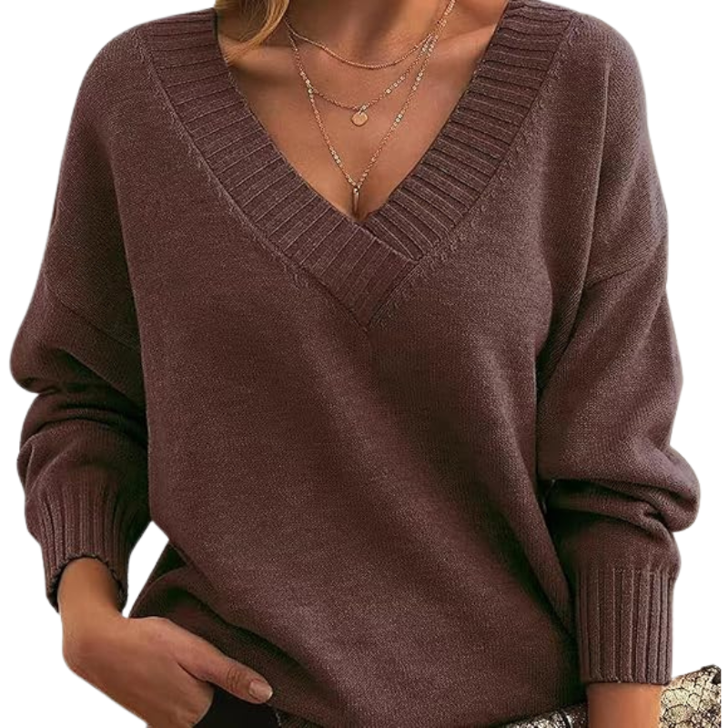 Chic V-Neck Sweater | Great for Everyday Wear