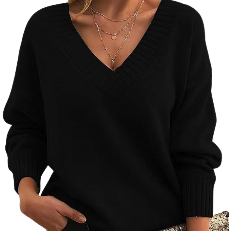 Chic V-Neck Sweater | Great for Everyday Wear