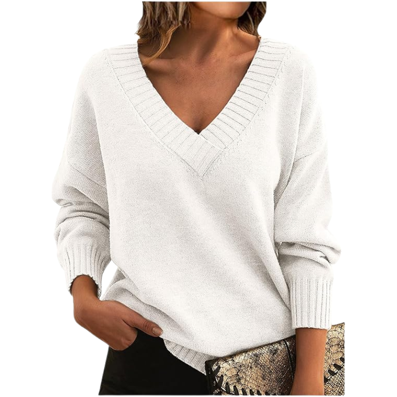 Chic V-Neck Sweater | Great for Everyday Wear