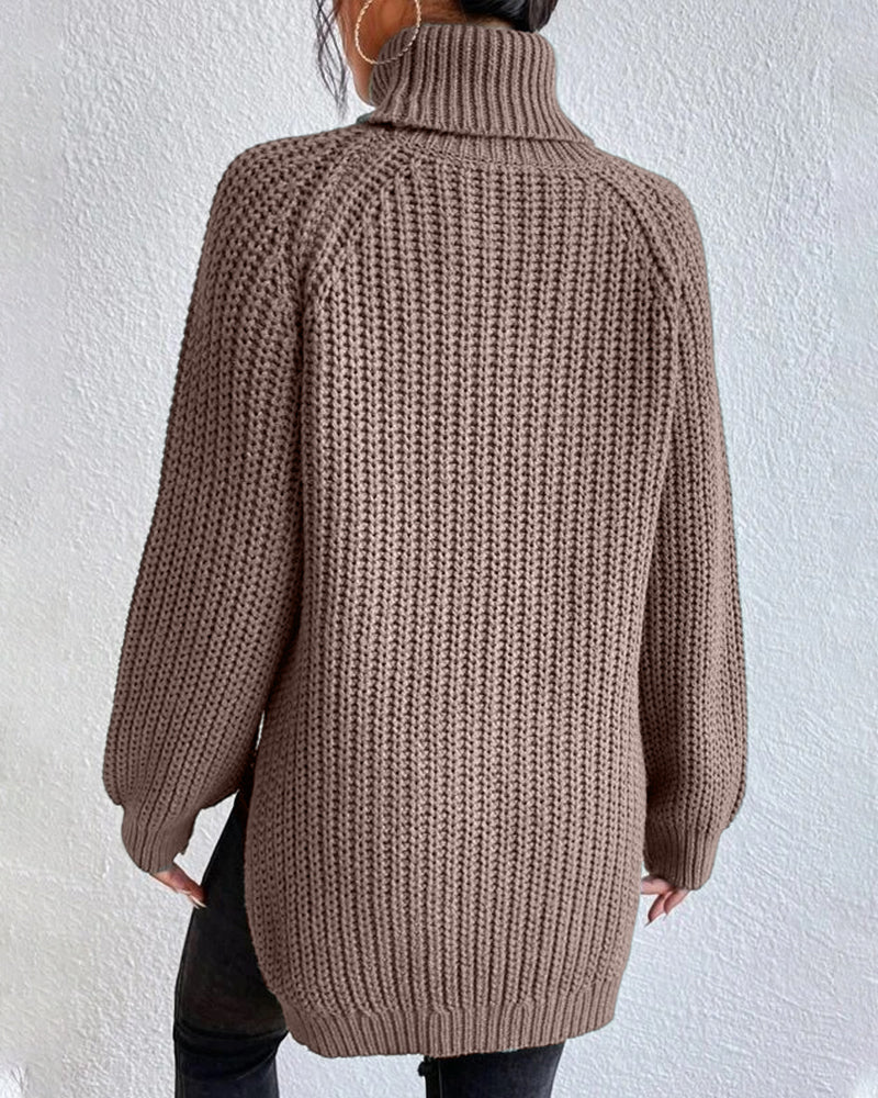Casual Cotton Turtleneck Sweater for Women | Great for Casual Days
