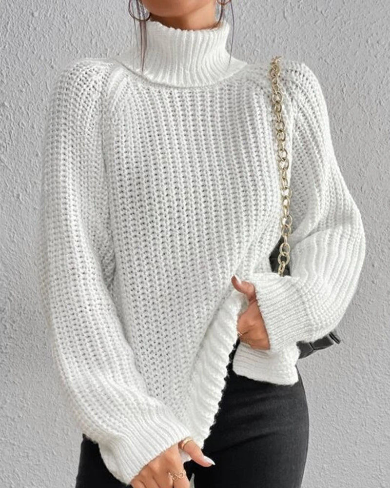 Casual Cotton Turtleneck Sweater for Women | Great for Casual Days