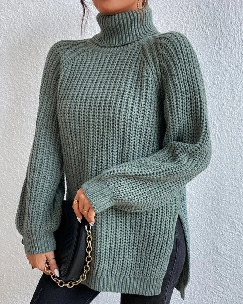 Casual Cotton Turtleneck Sweater for Women | Great for Casual Days