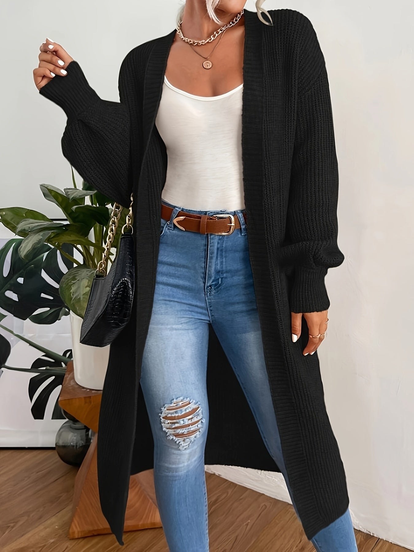 Casual Drop Shoulder Duster Cardigan for Women | Great for Casual Days