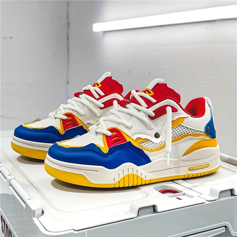 Men's Stylish Laced Skate Trainers with Good Traction | Great for All Seasons