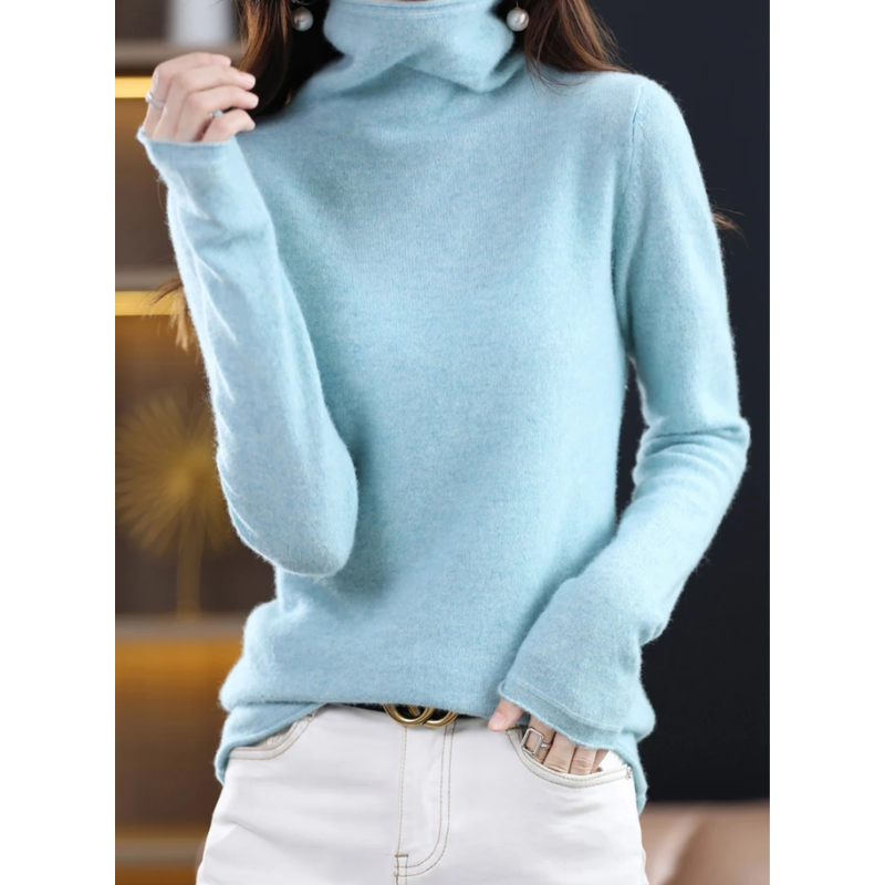 Women's Lightweight Turtleneck Sweater – Soft Knit, Casual & Elegant