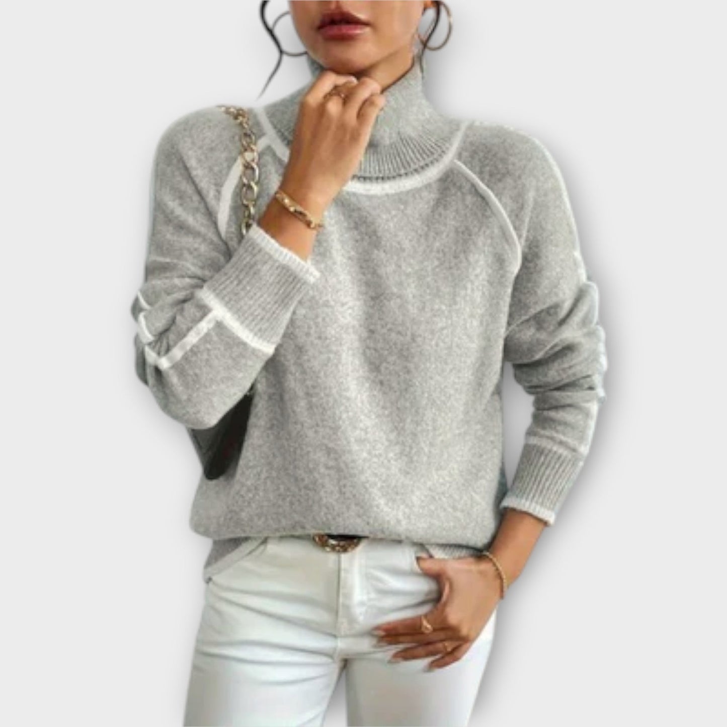 Elegant Women’s Cozy Turtleneck Sweater | Warm Autumn & Winter Knitwear