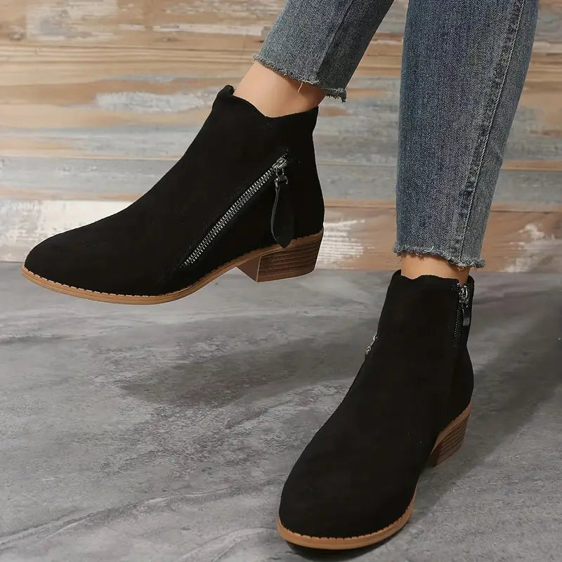 Ankle Boots with Zipper and Heel for Women | Ideal for Autumn/Winter