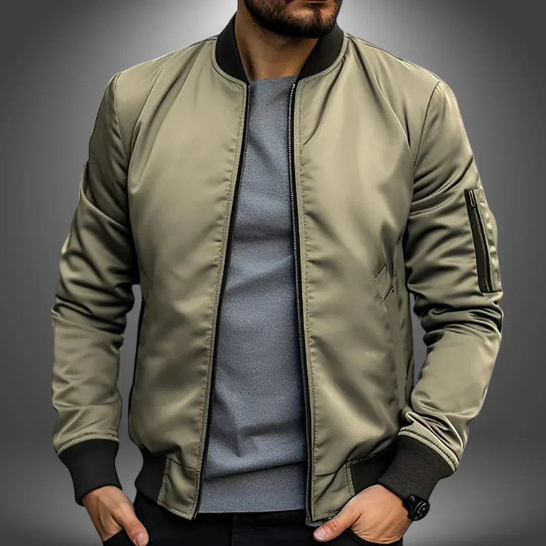 Men’s Lightweight Bomber Jacket – Casual Windbreaker Style