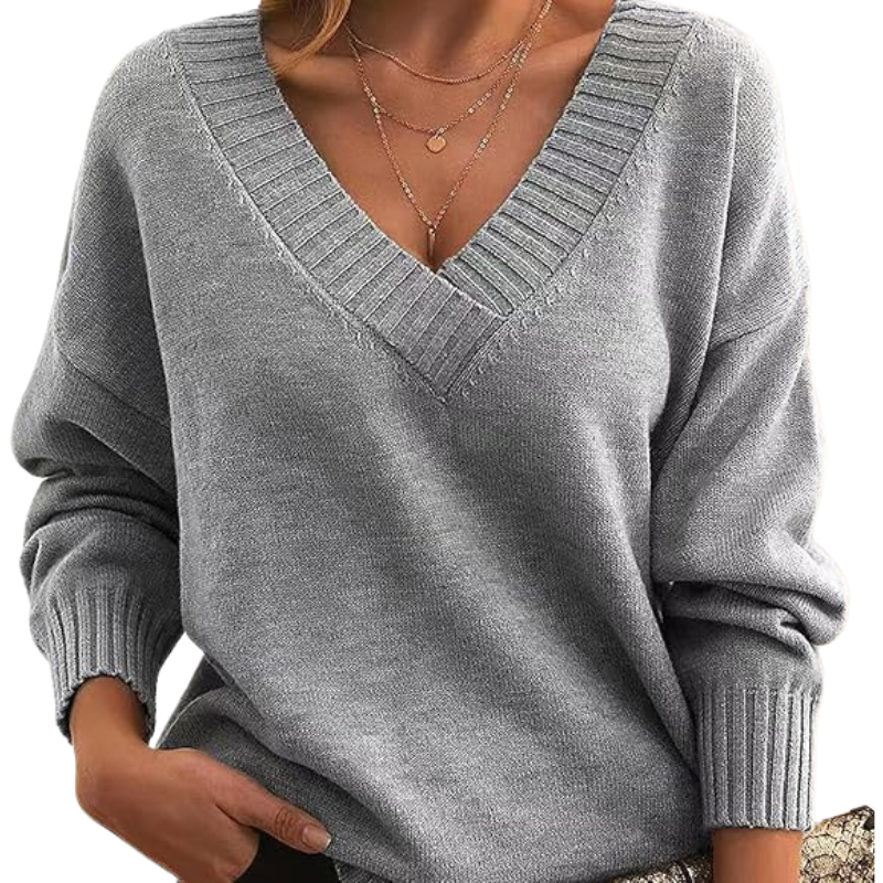 Chic V-Neck Sweater | Great for Everyday Wear