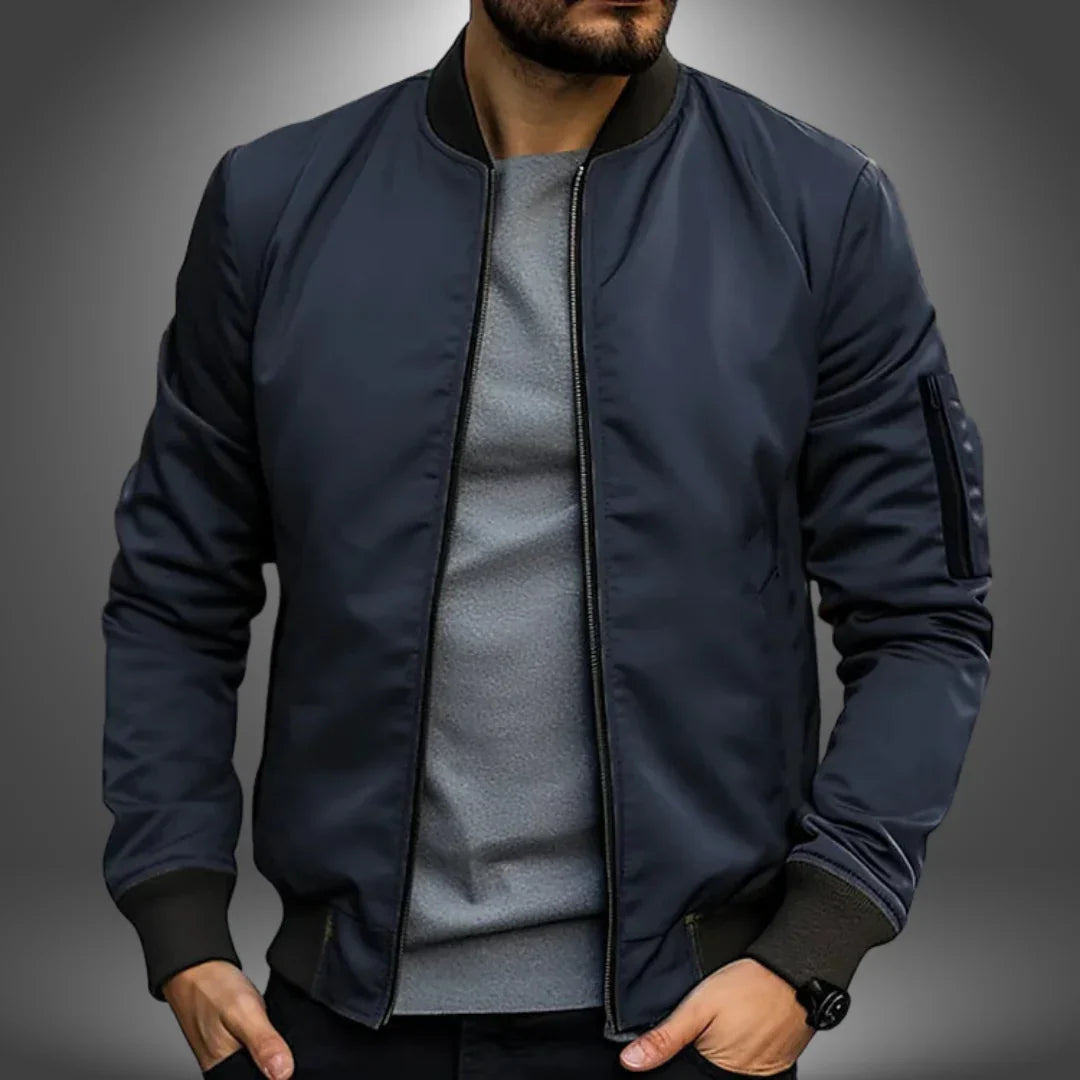 Men’s Lightweight Bomber Jacket – Casual Windbreaker Style
