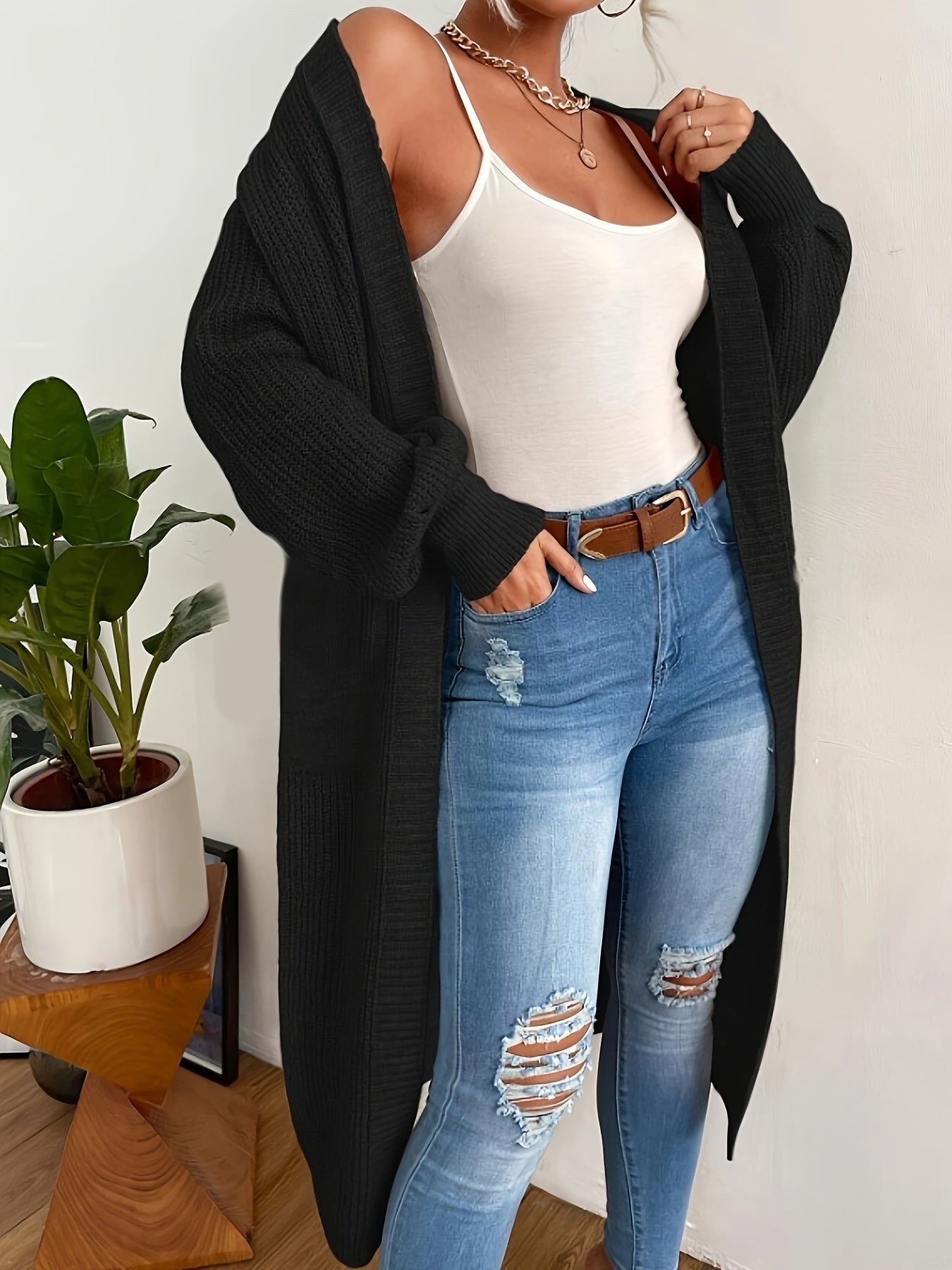 Casual Drop Shoulder Duster Cardigan for Women | Great for Casual Days