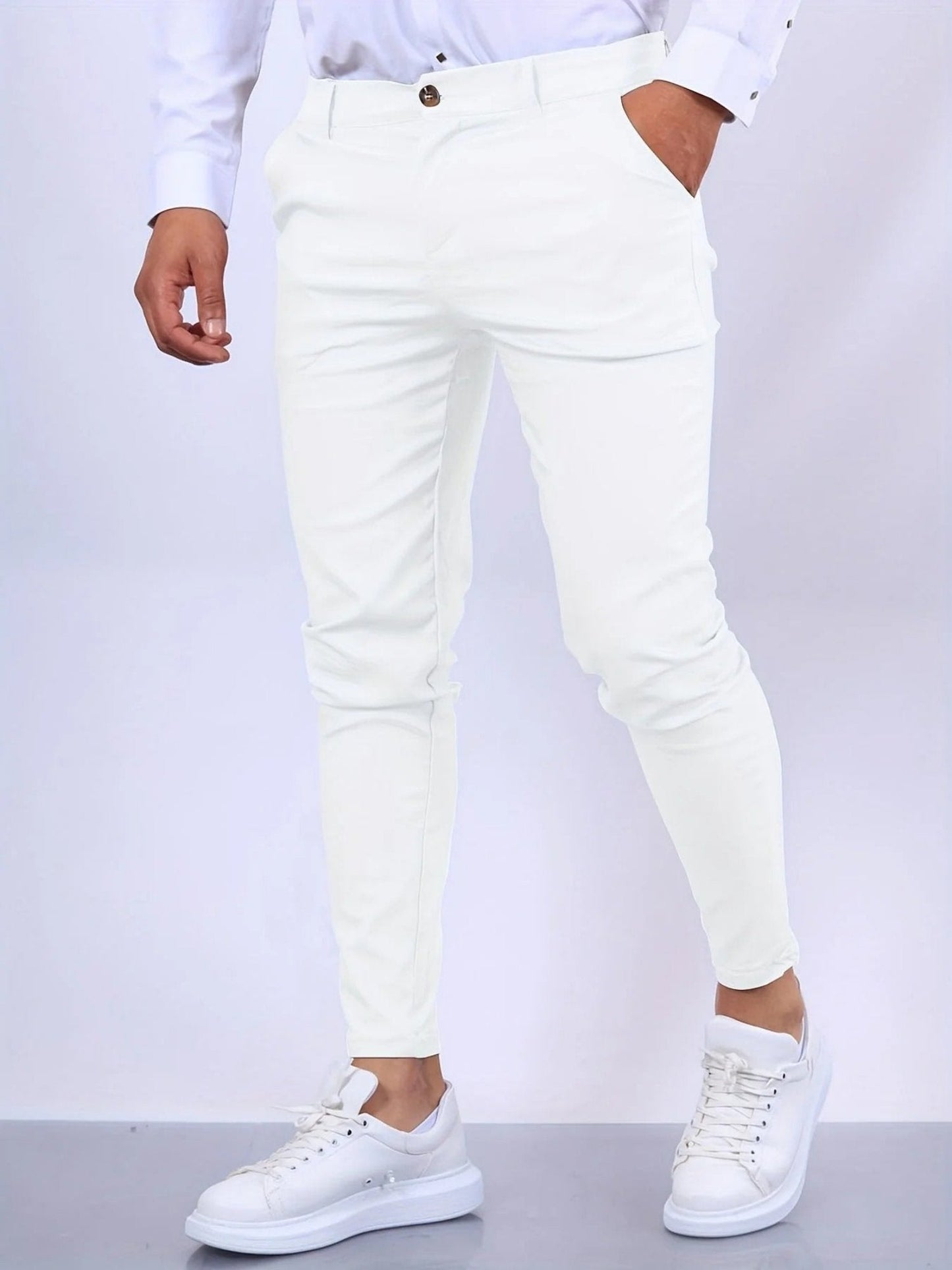 Men's - Chino Pants - Classic - Tailored Fit - Ideal for Autumn