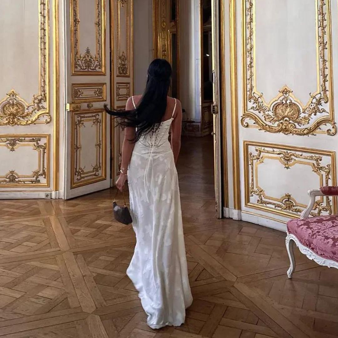 Women's Maxi Dress Jacquard Floral 7