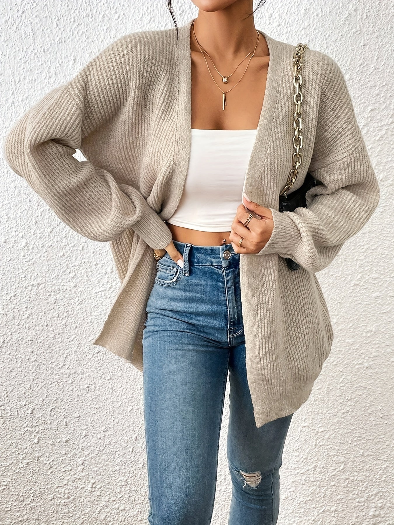 Casual Cotton Knitwear Cardigan for Women | Streetwear