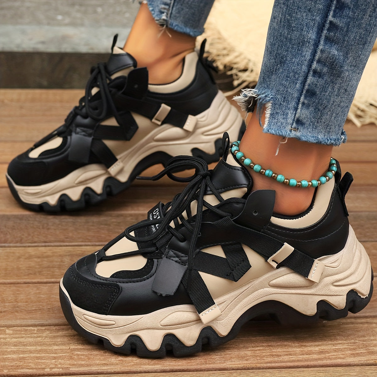 Casual Color Block Sneakers for Women | Great for Casual Days