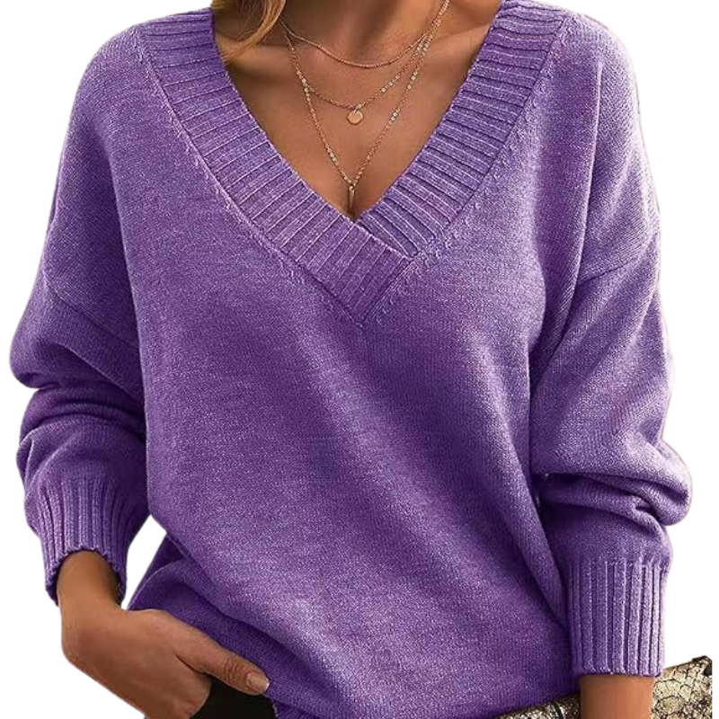 Chic V-Neck Sweater | Great for Everyday Wear