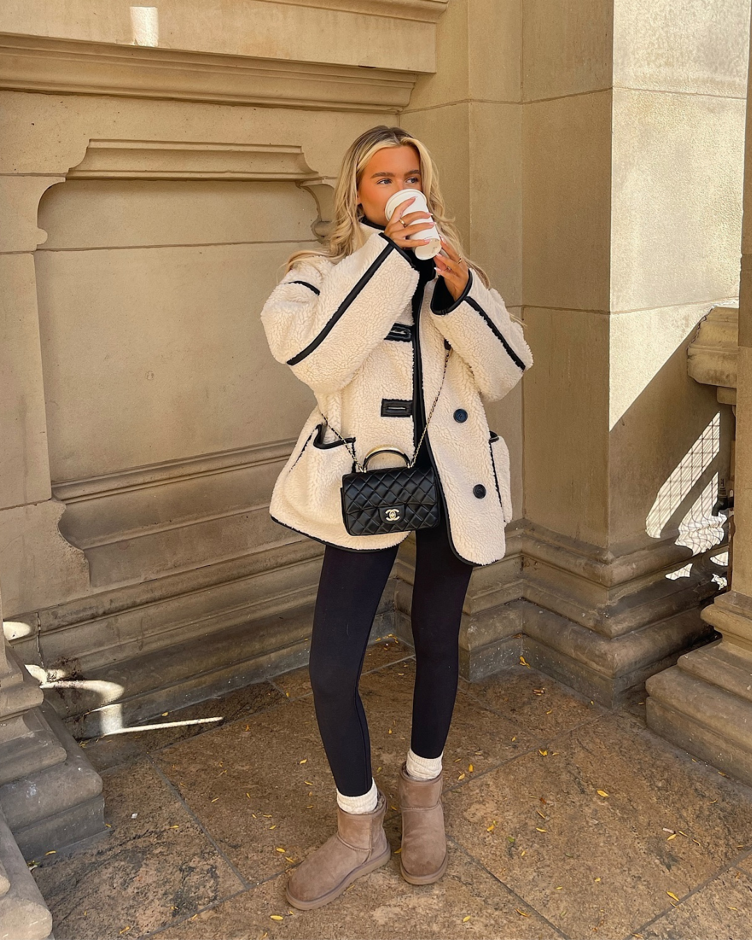 Women's Sherpa Jacket – Cozy Faux Sherpa Winter Coat