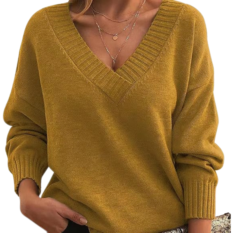 Chic V-Neck Sweater | Great for Everyday Wear