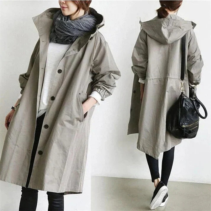 Belezza - waterproof trench coat with hood