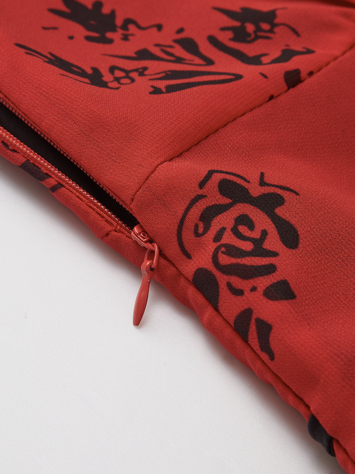 Women's Maxi Dress Polyester - Elegant Red Summer Dress for Formal Events 7