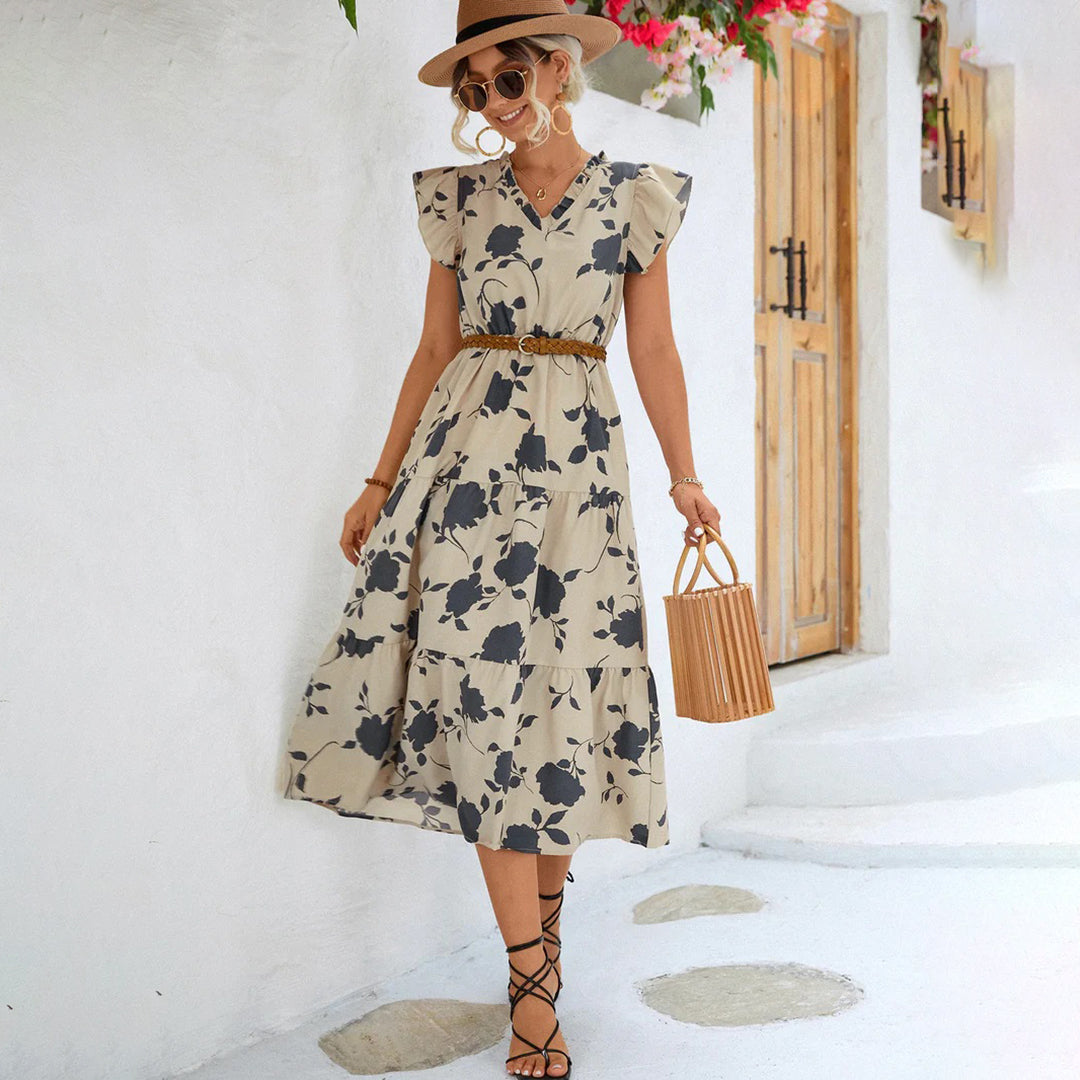 Women's - Midi Dress - Classic - Modern Style - Ideal for Summer