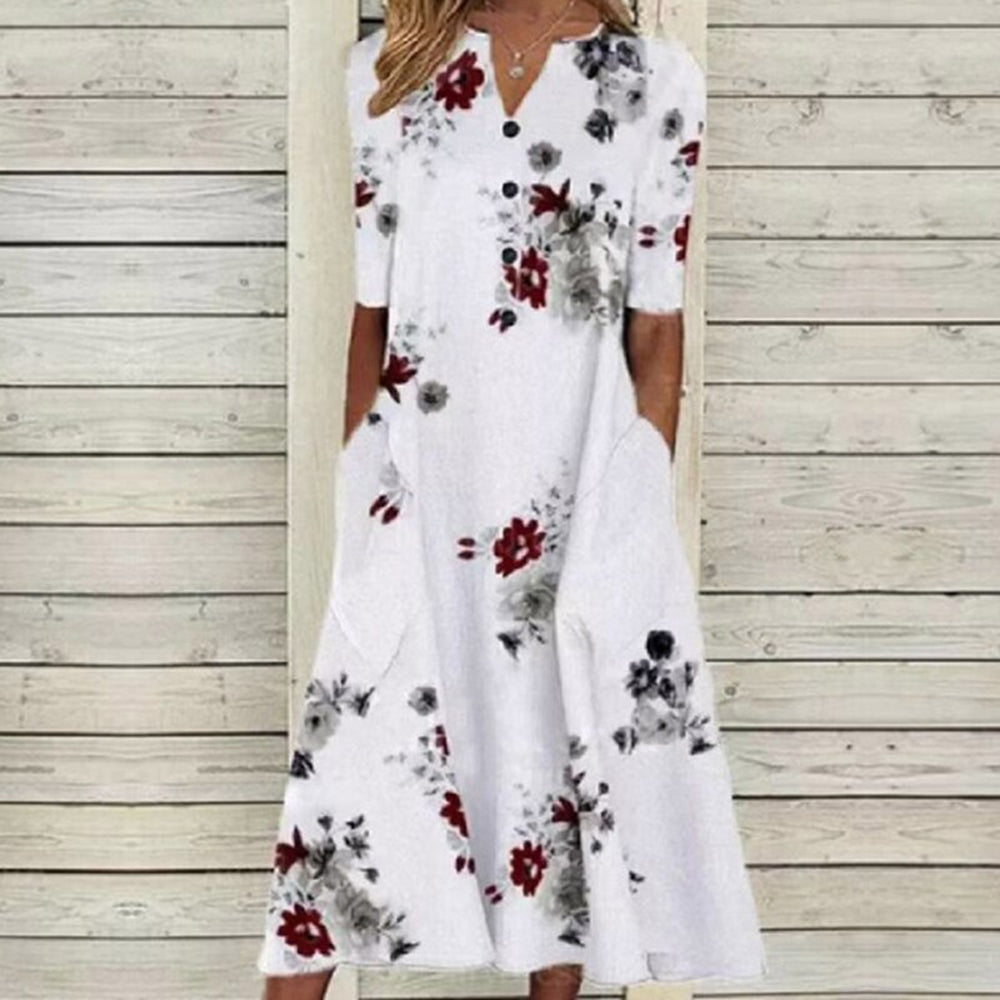 Women's - Midi Dress - Boho - Timeless Style - Ideal for Summer
