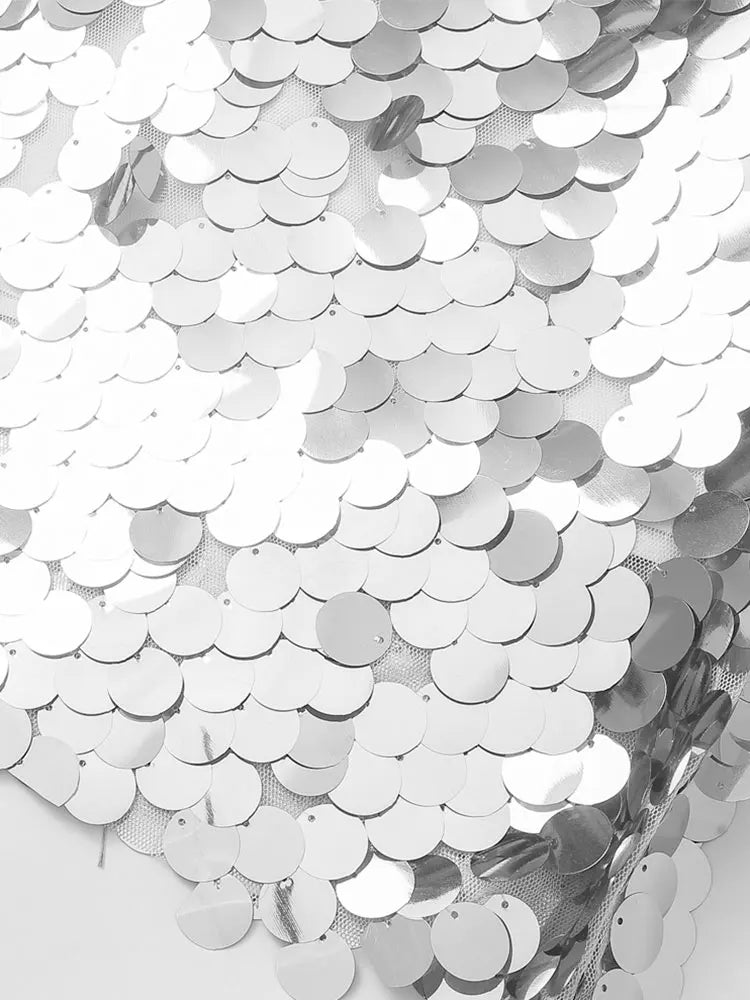 Women's Black Off-Shoulder Mini Dress Glittering Polyester 13