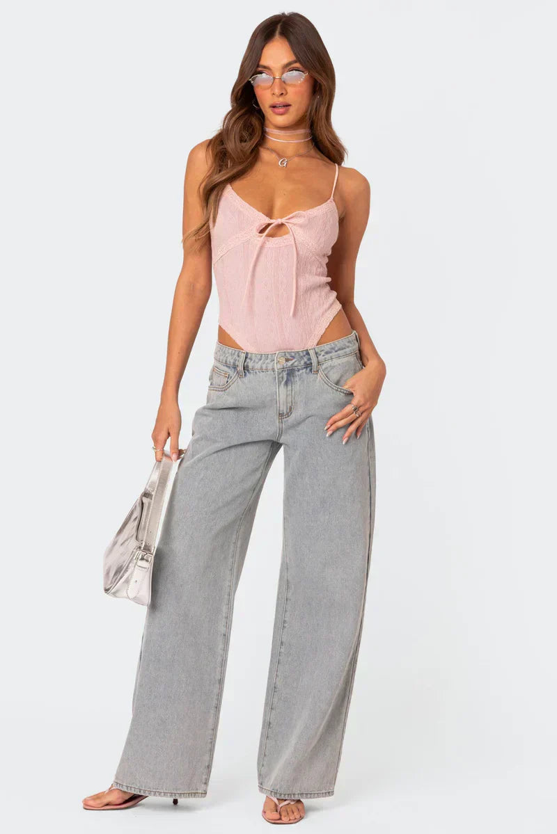 Bequeme Baggy-Hose Damen mit Schlaufe – lockere Passform für den lässigen Stil-3