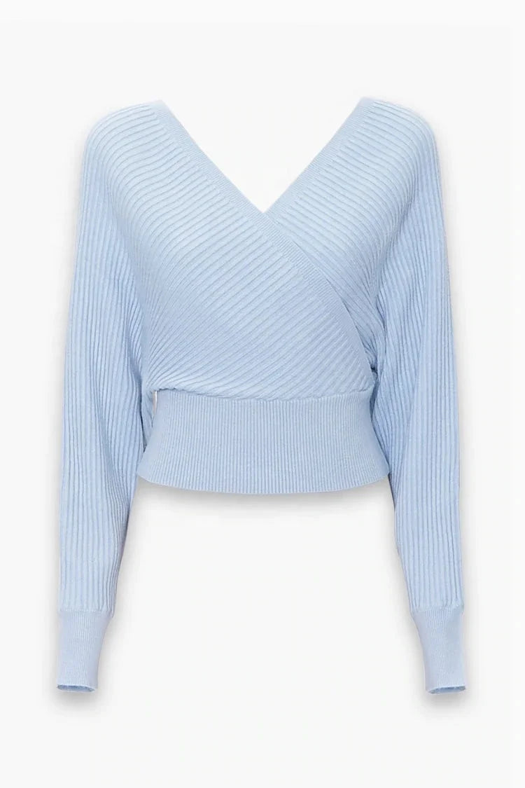 Women’s Long Sleeve V-Neck Sweater| Casual Autumn & Winter Top