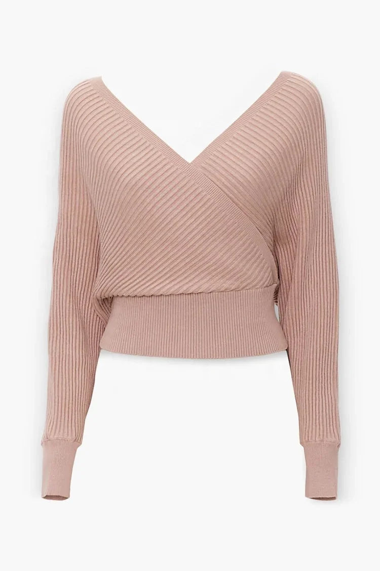 Women’s Long Sleeve V-Neck Sweater| Casual Autumn & Winter Top