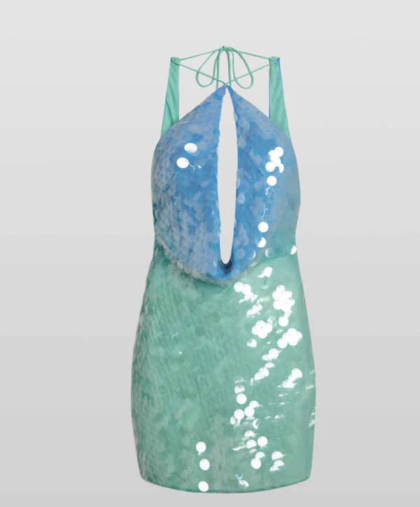 Women's Mini Dress with Sequins