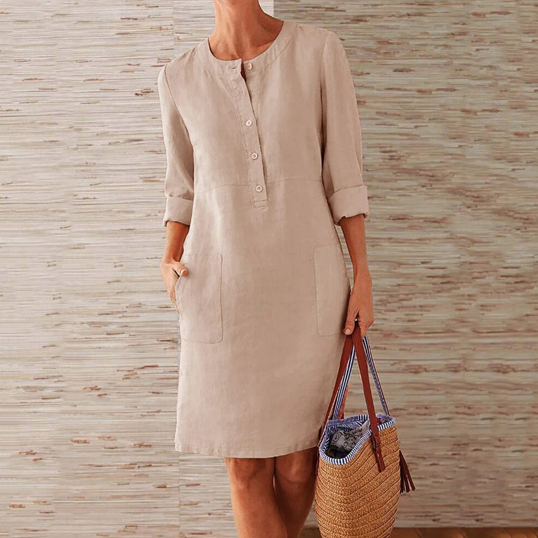 Women's - Midi Dress - Casual - Lightweight Modern Style - For Everyday Wear
