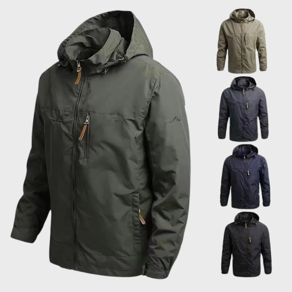 Men's Waterproof Jacket Nylon with Hood 5