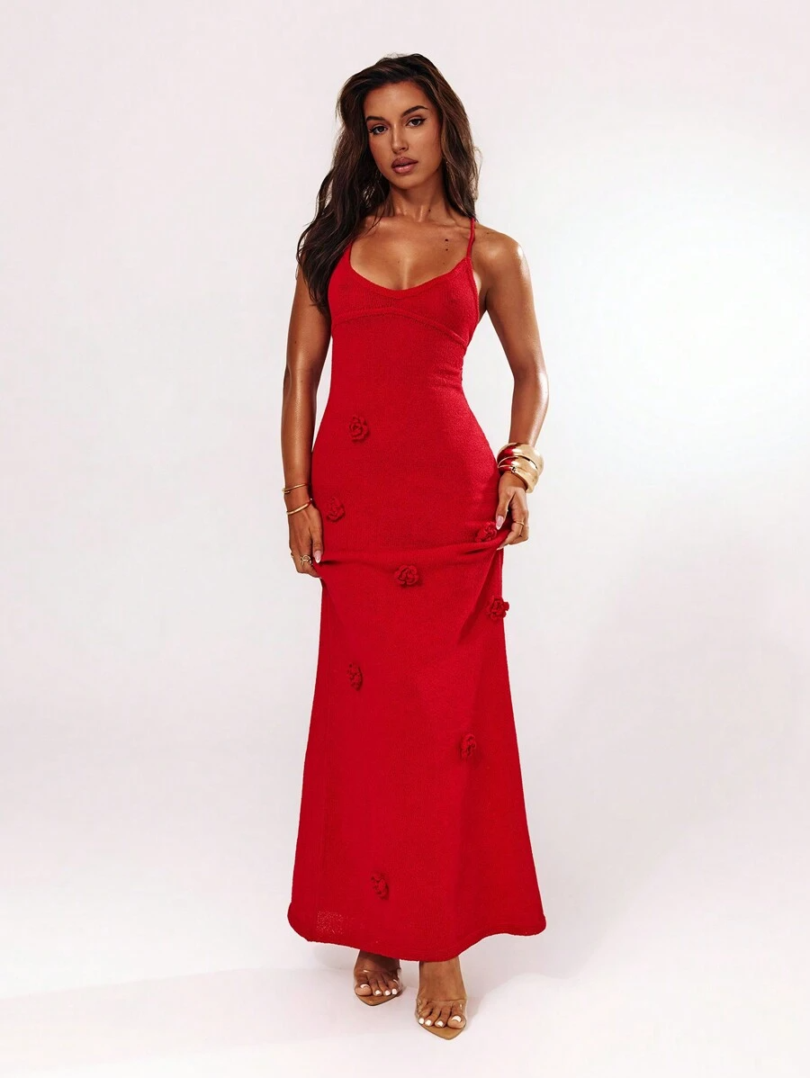 Women's - Floral Bodycon Dress for Women