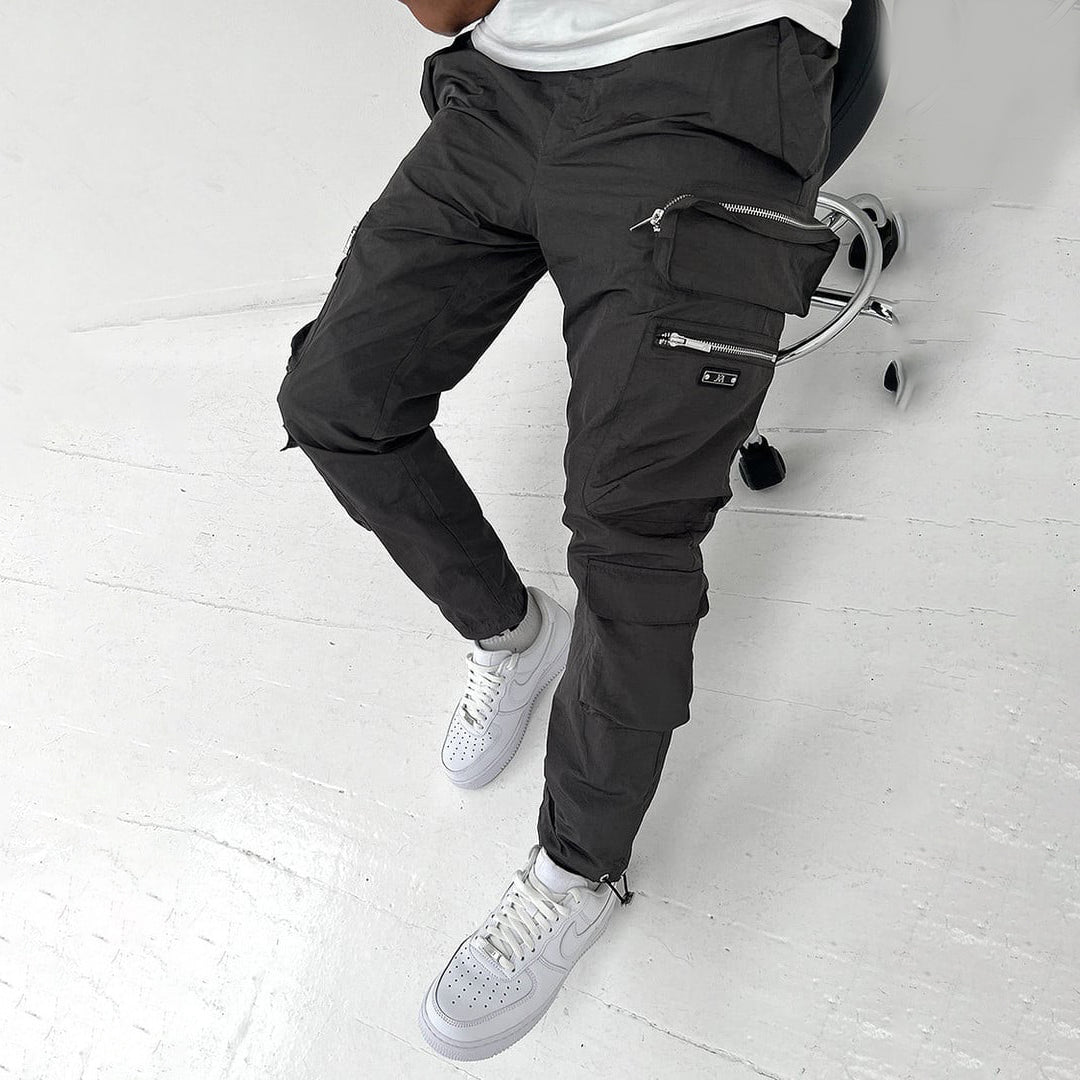 Chase - Cargo Pants - Classic - Black/Grey, Versatile Design - Everyday Use