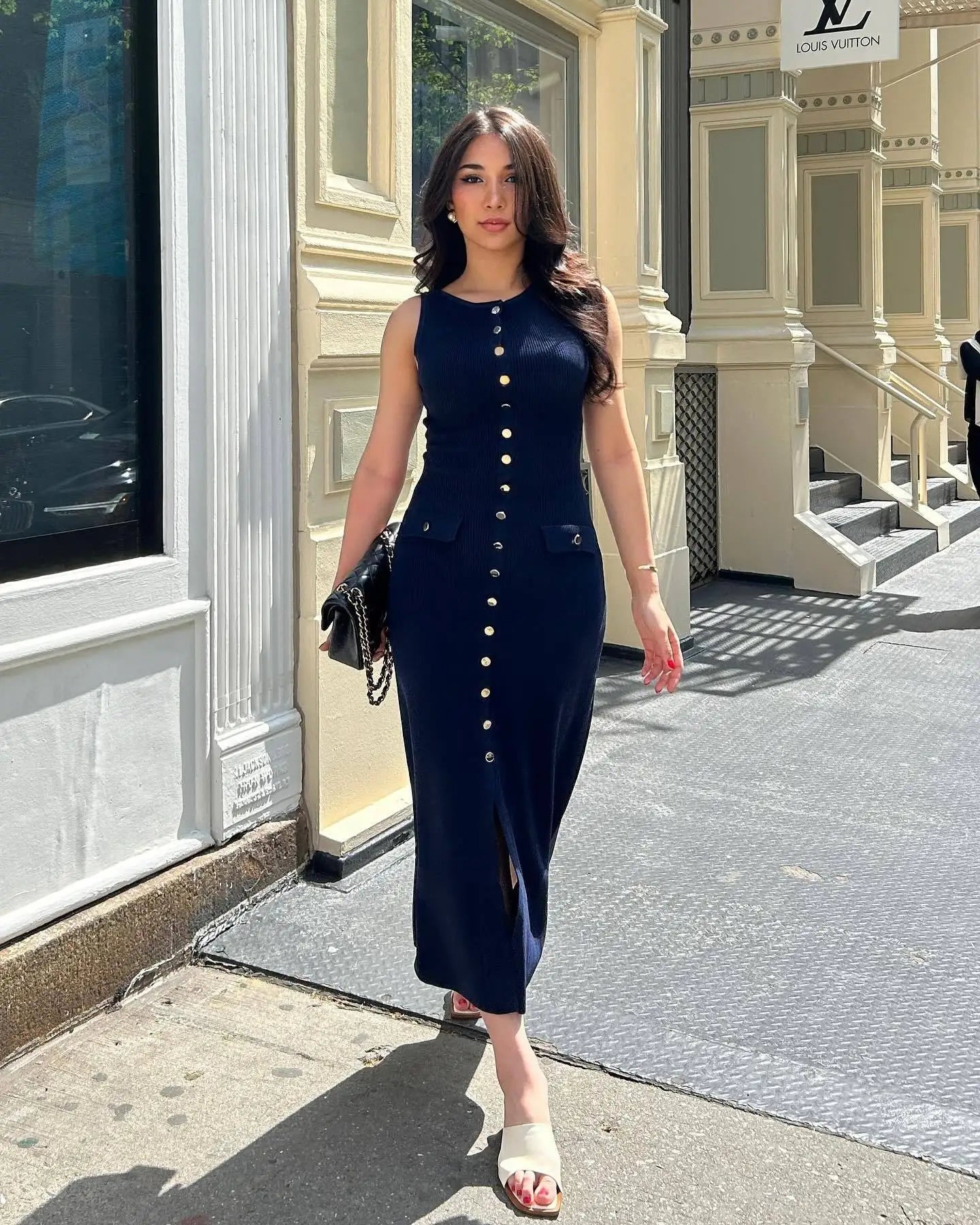 Women's Maxi Dress Knit Sleeveless 5