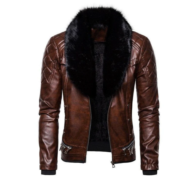 Casual Biker Jacket with Vegan Fur for Women | Great for Casual Days