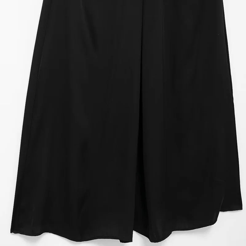 Women's Black Maxi Dress Polyester 10