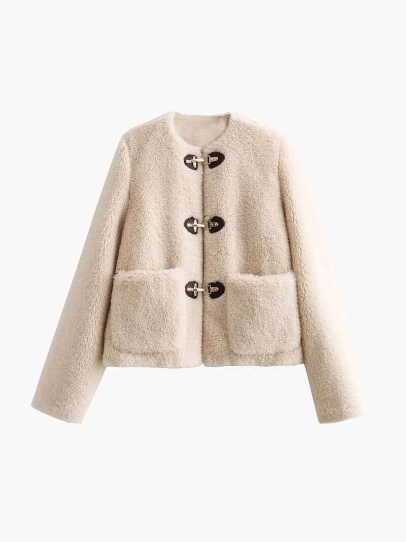 Women's Felyn Sheep Jacket – Faux Shearling, Warm & Stylish Outerwear