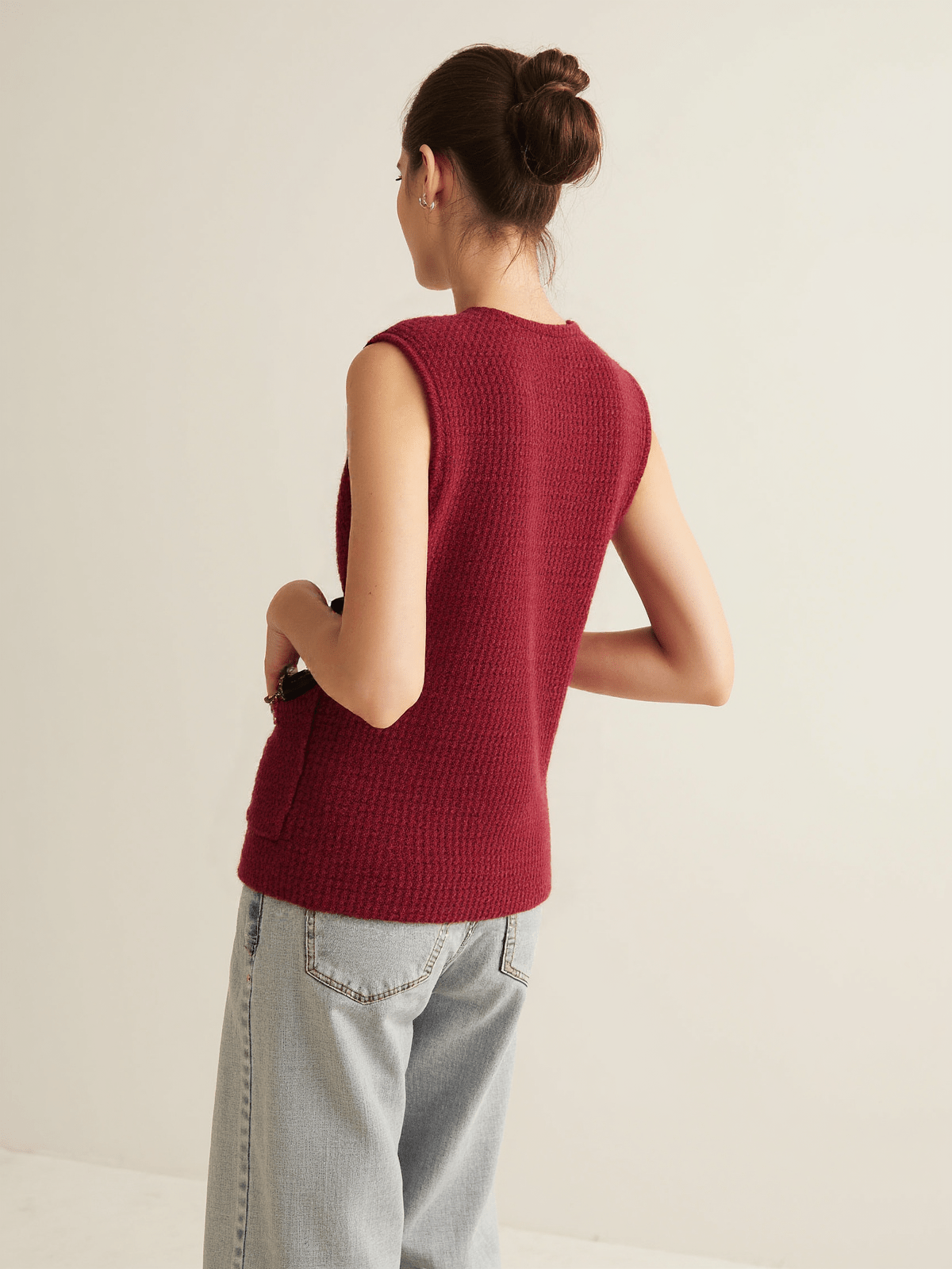 Women's Sweater Cotton with Button Placket 6