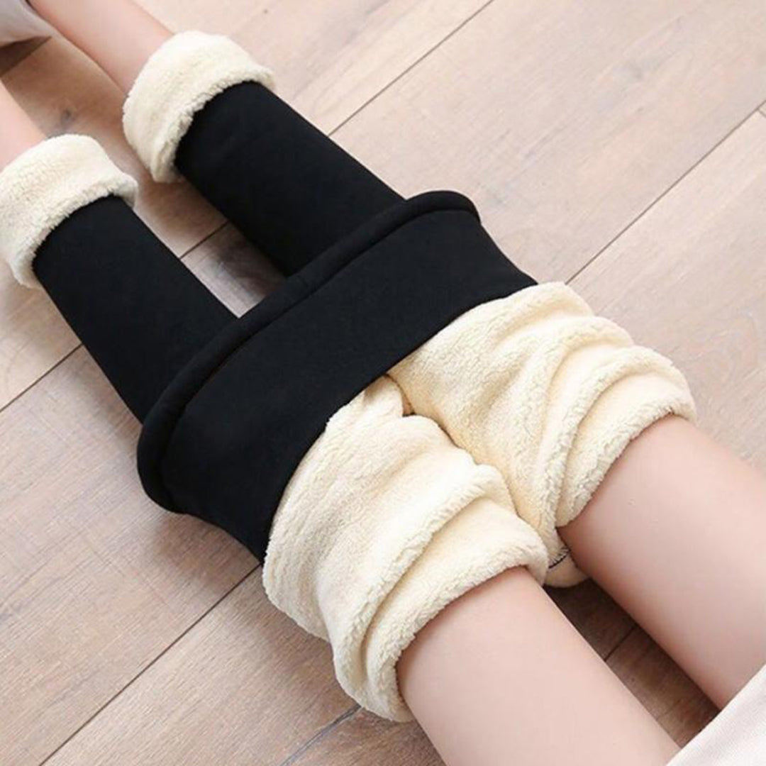 Women's Fleece Lined Leggings Cotton Blend for Winter Comfort 8