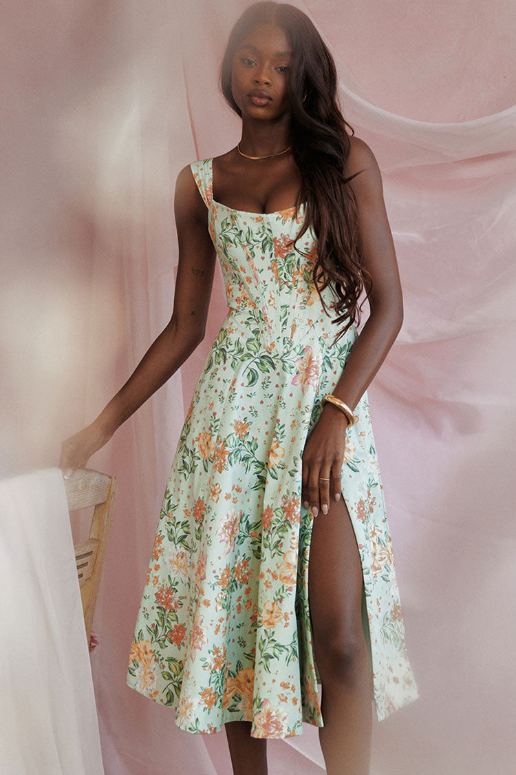 Women's Floral Mini Dress Polyester for Summer 5