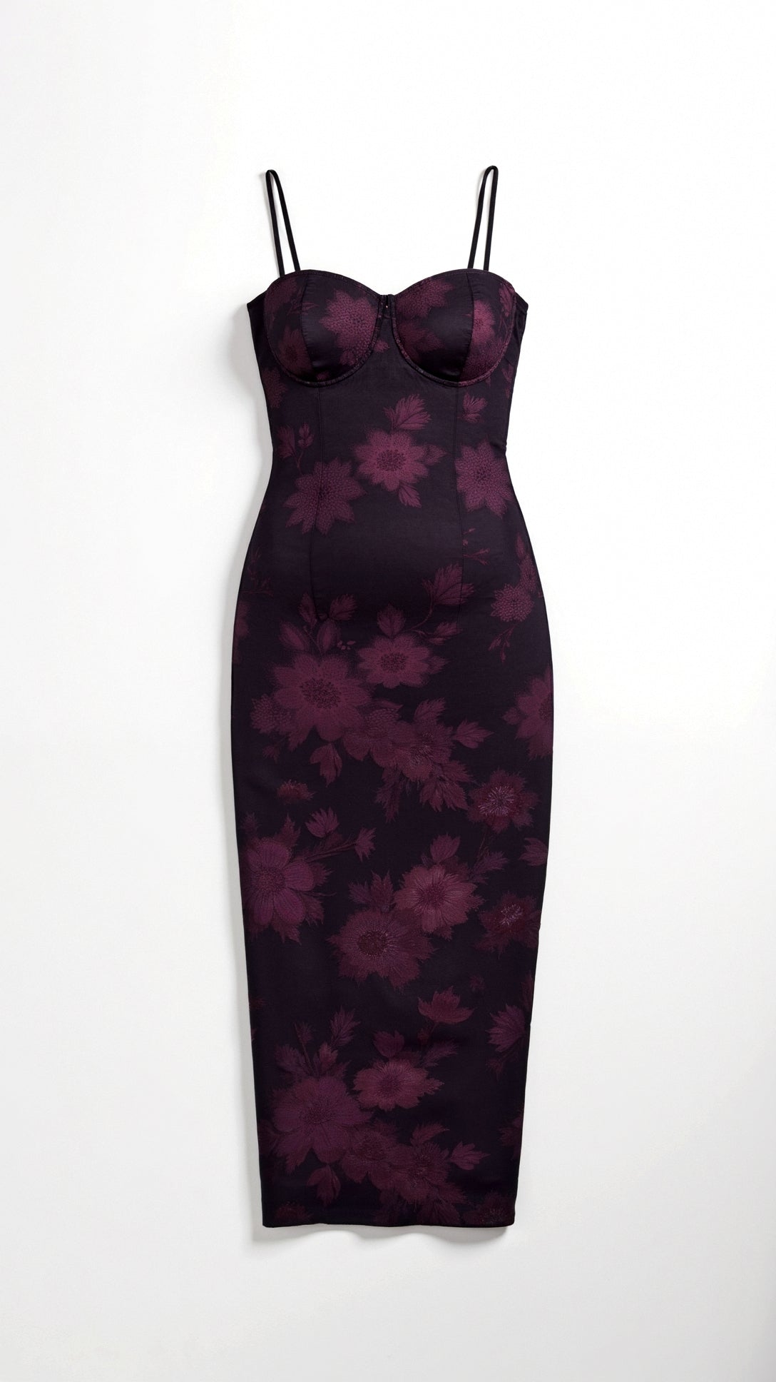 Women's Maxi Dress Chiffon Floral Bustier Style 5