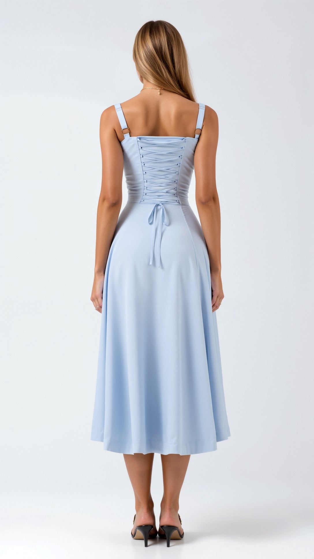 Women's Midi Dress Polyester with Slit for Summer Events 1