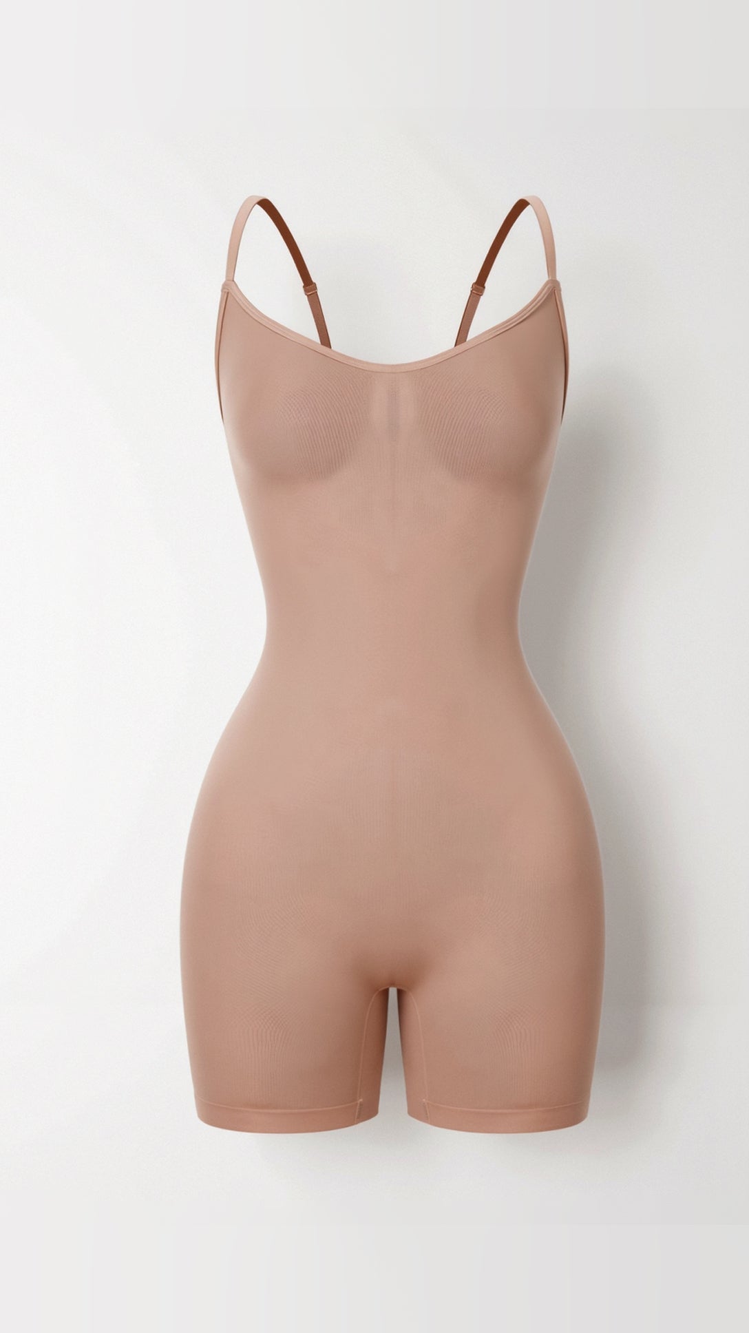 Women's Shapewear Bodysuit Compression Fabric Mid Thigh Length 8