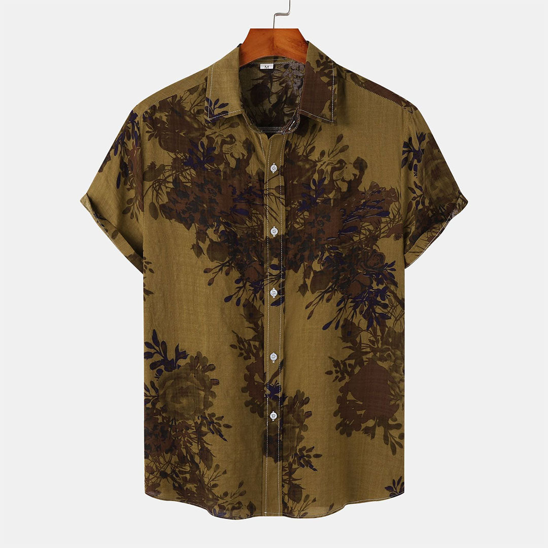 Men's - Floral Shirt - Casual - Modern Style - Ideal for Summer