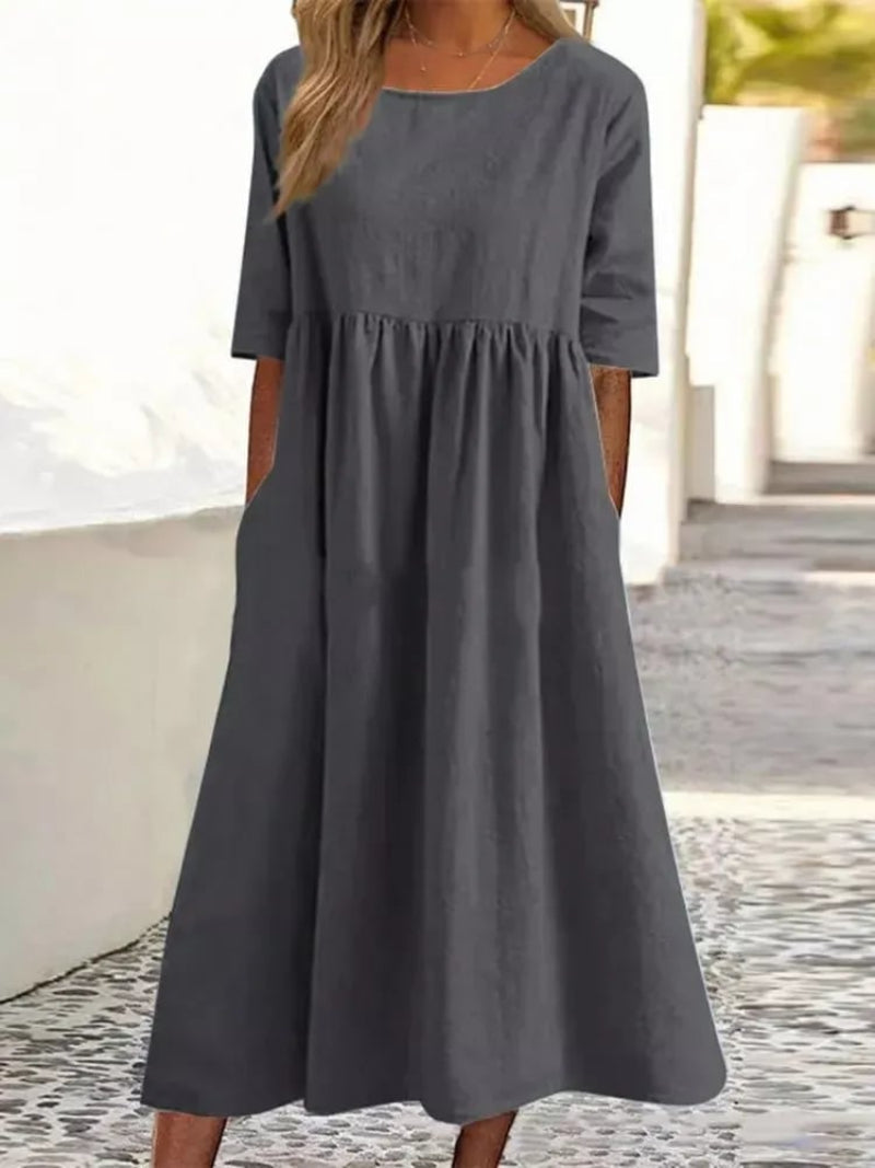 Women's - Midi Dress - Leisure - Modern Style - Ideal for Summer