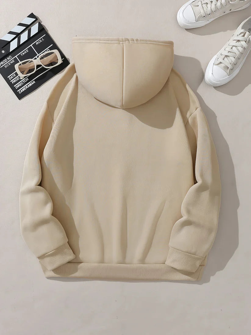 Casual Fleece Pullover Hoodie with Print for Women | Great for Casual Days