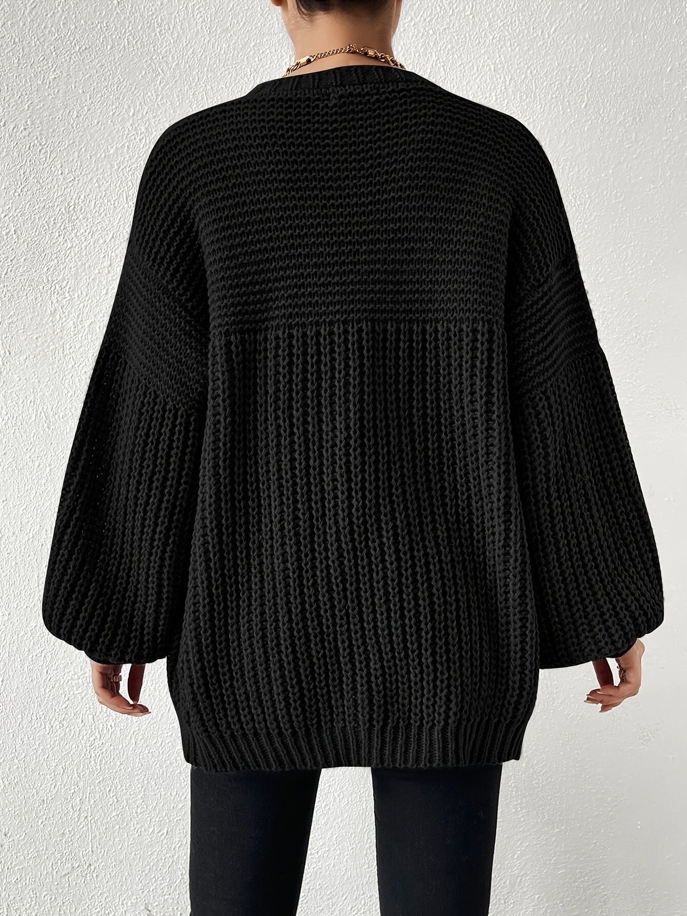 Casual Cozy Chunky Knit Drop Shoulder Cardigan for Women | Great for Casual Days