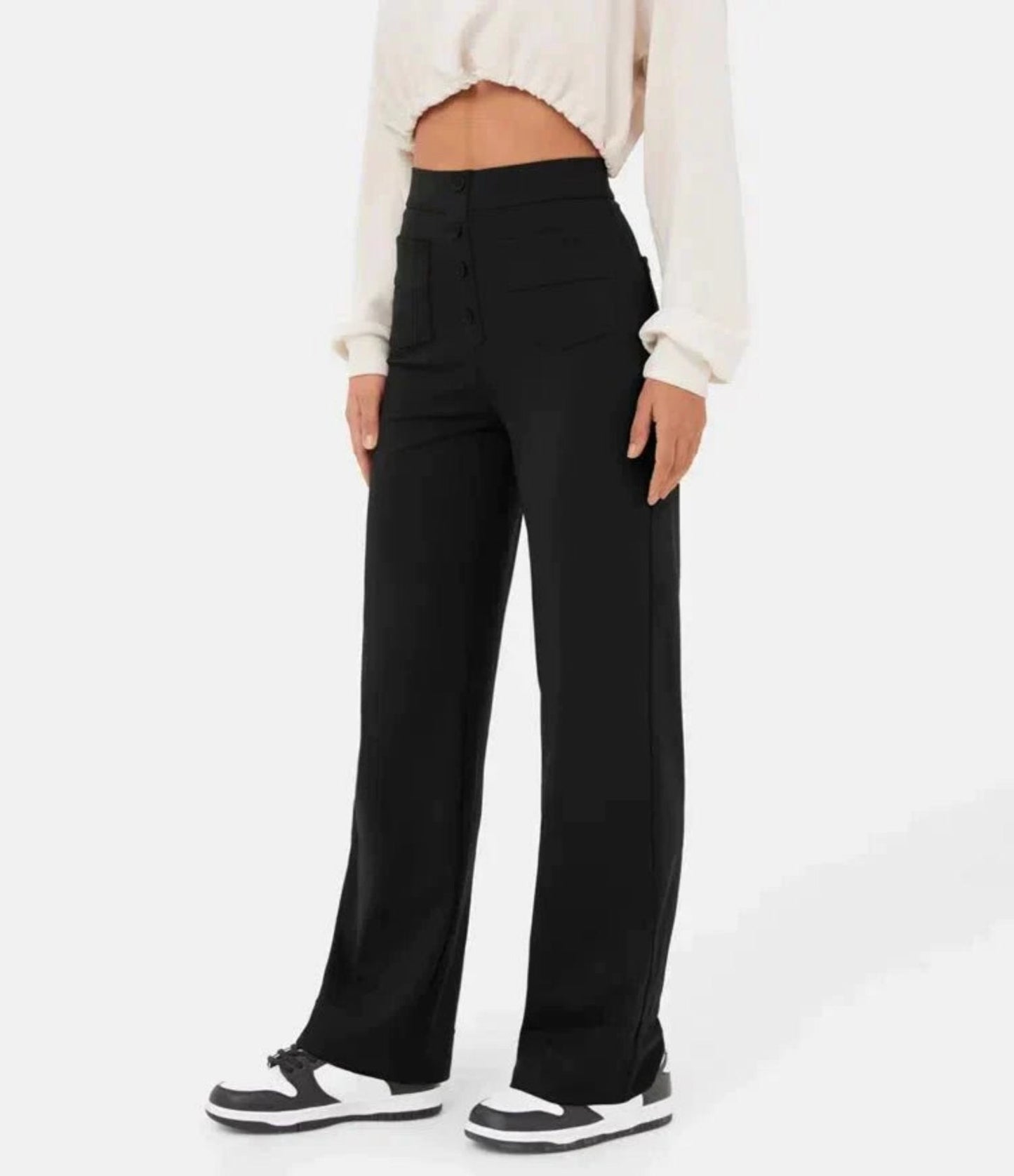 Women's - High Waist Pants - Chic/Elegant - Trendy - Great for Casual Days